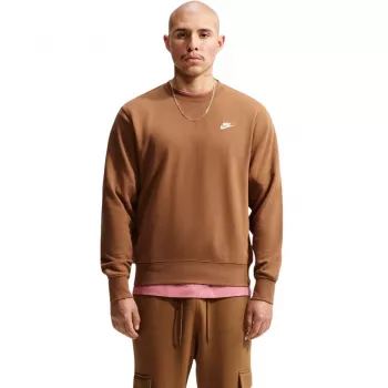 Bluza męska Nike Club FT jasnobrązowa FN3888 270 S