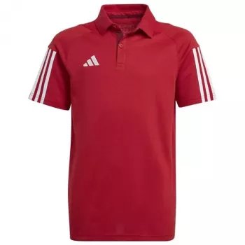 adidas Tiro 23 Competition Cotton Polo koszulka dziecięca czerwona HI4715 152cm