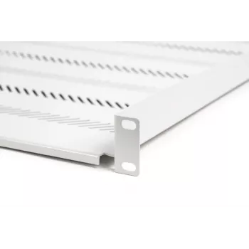 DIGITUS TN-19-550-1U-GY 1U Stała Półka Rack, 550 mm Głębokość, Szary RAL 7035, Obciążenie 25 kg