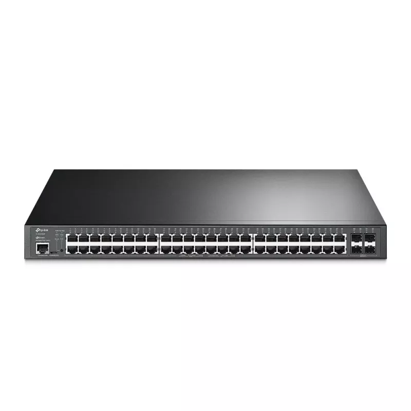 TP-Link JetStream TL-SG3452XP przełącznik sieciowy Zarządzany L2+ Gigabit Ethernet (10/100/1000) Obsługa PoE 1U Czarny