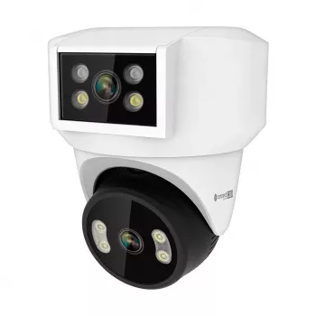 KRUGER & MATZ Kamera WiFi Kruger&Matz Connect C180 2x Obiektyw PTZ 360° 2K Tuya Smart Life Kolor Nocą Audio AI