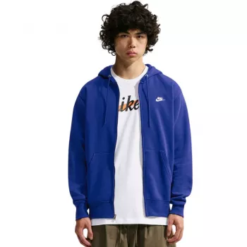 Bluza męska Nike Club BB FZ Hoodie niebieska FN3861 455 M