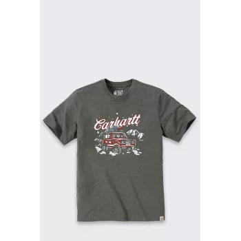 Koszulka Carhartt Dearborn Holiday BASIL HEATHER