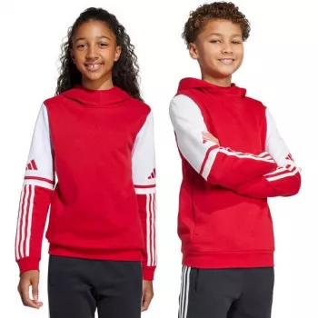 Bluza dla dzieci adidas Squadra 25 Sweat Hoody czerwona JD4805 128cm