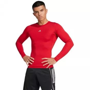 Koszulka męska adidas Techfit Long Sleeve Tee czerwona JP2926 2XL