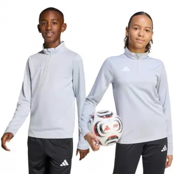 Bluza dla dzieci adidas Entrada 26 Training Top jasnoszara JZ6637 152cm