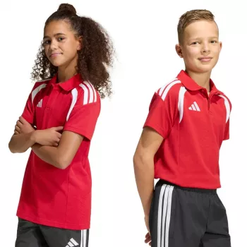 Koszulka polo dla dzieci adidas Tiro 26 League czerwona KF3408 152cm
