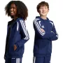 Bluza dla dzieci adidas Tiro 26 League Sweat Full Zip Hoodie granatowa KF3322 164cm