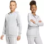 Bluza dla dzieci adidas Tiro 26 League Sweat Full Zip Hoodie szara KF3323 140cm
