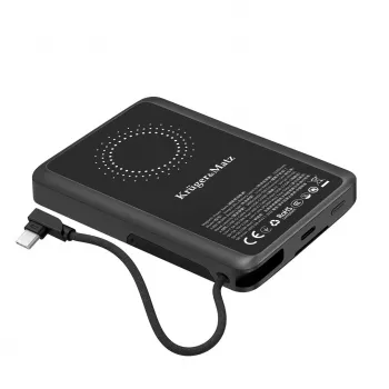 KRUGER & MATZ KM0916 Power Bank 10000 mAh z Quick Charge 3.0 i Power Delivery 3.0, czarny