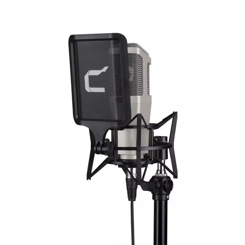 Mikrofon pojemnościowy USB Comica STM01 z charakterystyką kardioidalną, 24-bit/48kHz, monitoring w czasie rzeczywistym, regulacja wzmocnienia, wyciszenie, obudowa metalowa, podstawka biurkowa, filtr pop