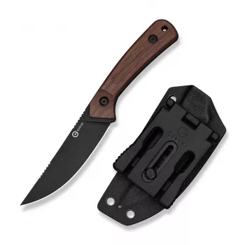 CIVIVI Carveth Nóż o Stałym Ostrzu AEB-L Guibourtia Drewno C25040-3