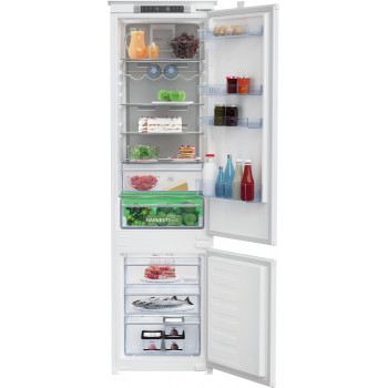 Lodówka BEKO BCNA306E4SN Do zabudowy, 193,5 cm, Klasa energetyczna E, HarvestFresh, Neo Frost, Metal Wall