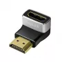Adapter HDMI LogiLink AH0005A 8K 90° męski-żeński 48 Gbps czarny