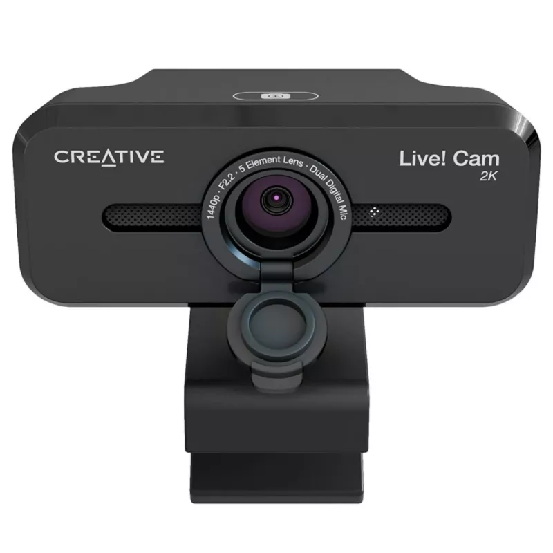 Kamera internetowa Creative Live! Cam Sync V3 2K QHD z dwoma mikrofonami i przesłoną prywatności, czarna