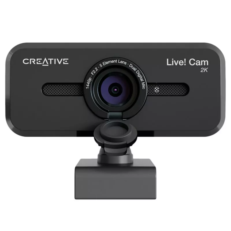 Kamera internetowa Creative Live! Cam Sync V3 2K QHD z dwoma mikrofonami i przesłoną prywatności, czarna