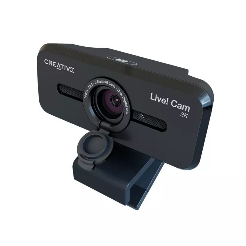 Kamera internetowa Creative Live! Cam Sync V3 2K QHD z dwoma mikrofonami i przesłoną prywatności, czarna