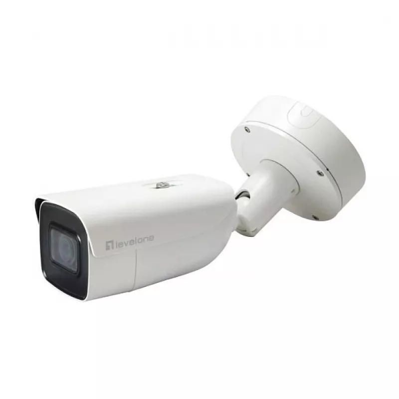 LevelOne FCS-5212 6MP zewnętrzna kamera IP typu bullet z silnikowym obiektywem zmiennoogniskowym, H.265, nocna wizja IR, PoE, IP66, IK10