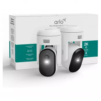 Arlo Essential 3 2K PTZ kamera bezpieczeństwa (2-pak, biała)
