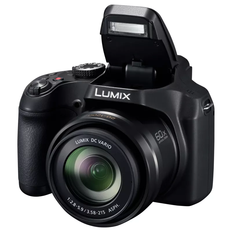 Panasonic LUMIX DC-FZ82D Aparat cyfrowy - 18,1 MP, 60x zoom optyczny, wideo 4K, czarny