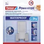 Uchwyt na maszynkę do golenia tesa Powerstrips WAVE WATERPROOF, stal nierdzewna, do mokrych środowisk (prysznic/łazienka), 1 sztuka