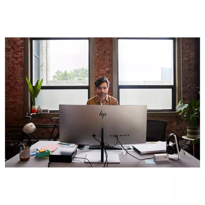 HP 738pu Series 7 Pro 38-calowy zakrzywiony monitor IPS LED WQHD+ 3840x1600 USB-C 65W