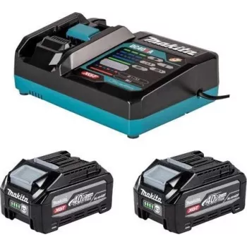 Makita 1916Y1-1 Zestaw zasilania do narzędzi 40V XGT (2x akumulator BL4040F 4,0Ah i szybka ładowarka DC40RA)