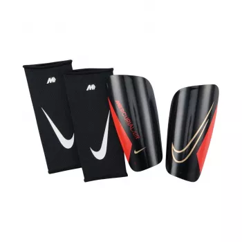 Nike Mercurial Lite Ochraniacze na Piszczele Piłkarskie Czarno-Czerwone M