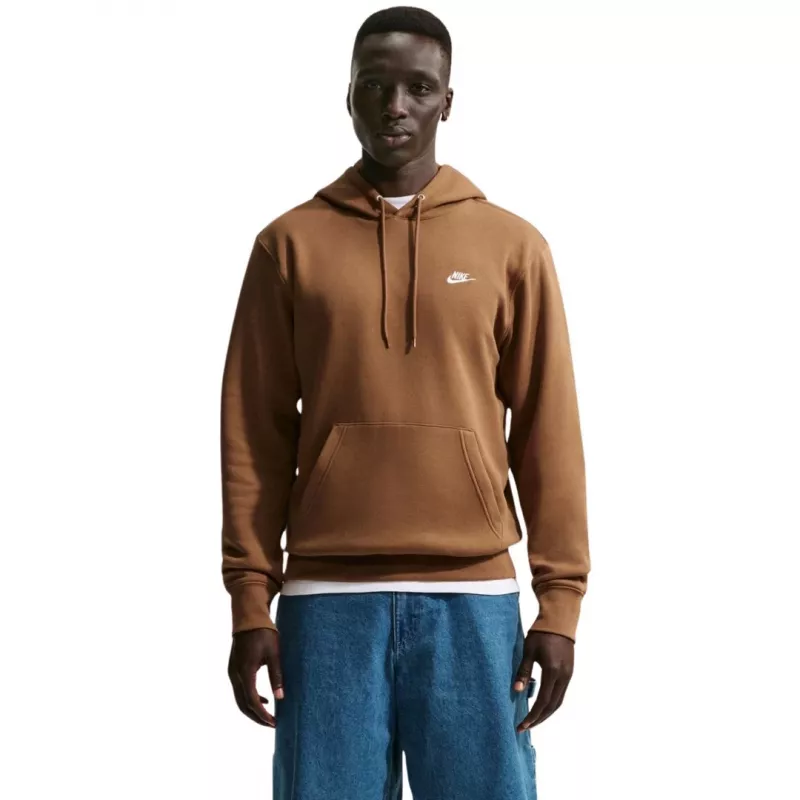 Nike Club Fleece Bluza męska z kapturem Pecan XL