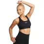Nike Swoosh Nesium Support biustonosz sportowy czarny DX6821 010 S