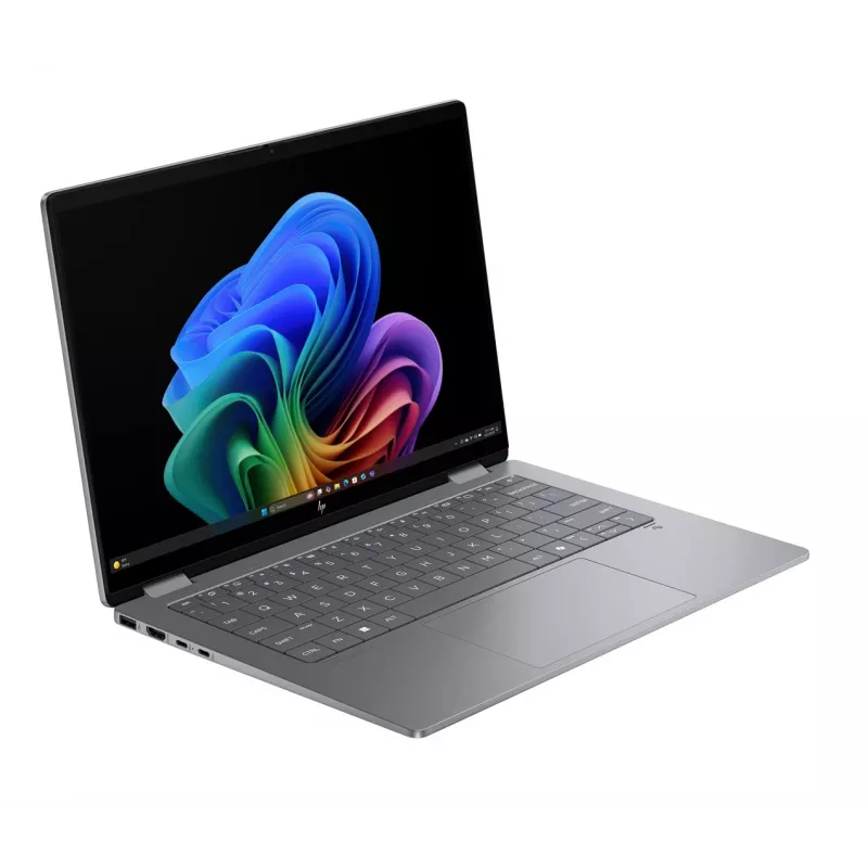 HP OmniBook X Flip 2-in-1 14-fk0020nw, 14,2 inch 2.8K OLED dotykowy, AMD Ryzen AI 5 340, 16GB RAM, 512GB SSD, Radeon 840M, Win11, Meteor Silver