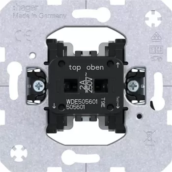 Hager WDE505601 Przycisk jednobiegunowy 1 NO 250 V AC 10 A Podtynkowy