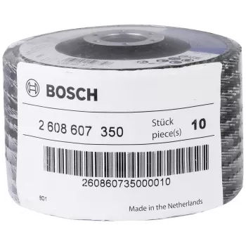 Bosch X551 Standard for Metal tarcza listkowa, 115 mm średnica, 22,33 mm otwór, 60 ziarnistość, tlenek cyrkonu, stożkowa, 1 sztuka 2608607350