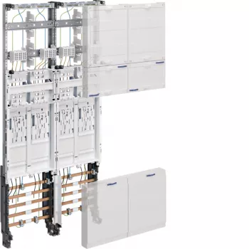 HAGER ZK3EN24 Uniwersalne kompletne pole pomiarowe Z-Wiring, 4 pozycje pomiarowe, BKE-I, szerokość 2 pól, 1050mm