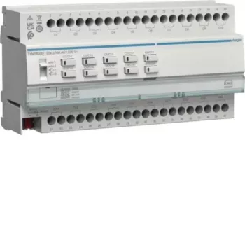 HAGER TYMS620D KNX Secure przełącznik i siłownik rolet, 20 kanałów przełączających / 10 kanałów rolet, 16 A, szyna DIN