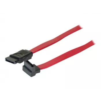 Kabel SATA TECLINE, 7-pin SATA męski do 7-pin SATA męski, 1,0 m, czerwony 314000
