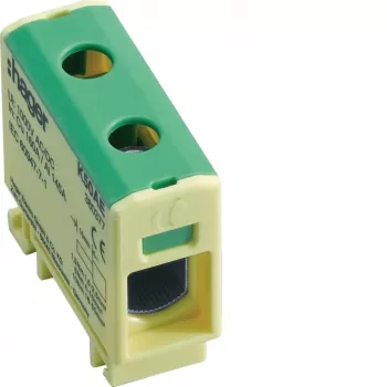 Zacisk ochronny uziemiający HAGER K50AE 2,5-50 mm² zielono-żółty