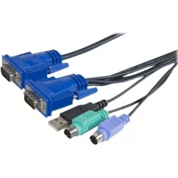EXERTIS CONNECT Kabel Combo KVM USB, PS/2, 1,8m (66302)
