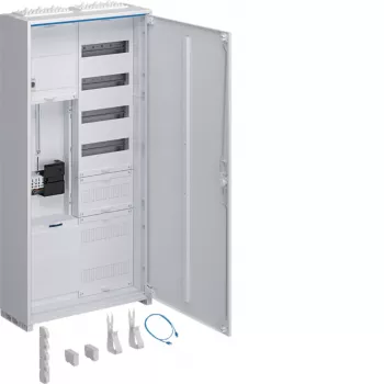 Hager Kompletna szafa licznikowa ZB325C15LS 1 miejsce licznikowe 5 rzędów dystrybucyjnych pole APZ 1100mm biel sygnałowa