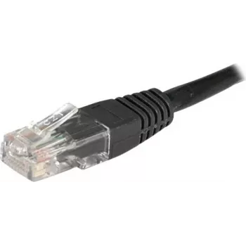 EXERTIS CONNECT kabel krosowy Cat6 U/UTP, 1 m, czarny, RJ45, ochrona zatrzasku 246772