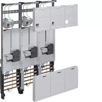 HAGER Kompletna tablica licznikowa 3-punktowa uniwersalna Hessen 1050mm 3-polowa ZL34C4N