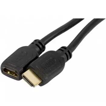EXERTIS CONNECT przedłużacz kabla HDMI High Speed, pozłacane złącza, HDMI typ A męski do żeńskiego, 1,0 m 128395