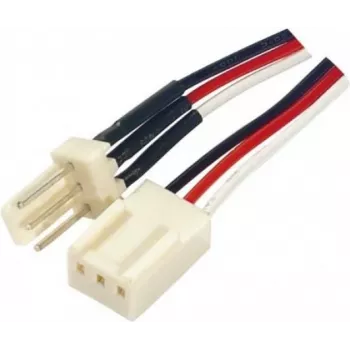 EXERTIS CONNECT przedłużacz zasilania wentylatora 3-pin, 0,45 m, czarny 146871