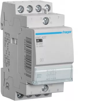 HAGER ESC427 Stycznik modułowy 25A 2NO+2NC 230V AC