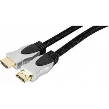 EXERTIS CONNECT Kabel HDMI High Speed z Ethernet, pozłacane złącza, oplot, 1,5 m, czarny 127899
