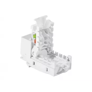 TECLINE RJ45 Keystone Jack, Cat.6 UTP, bez narzędzi, biały 272883