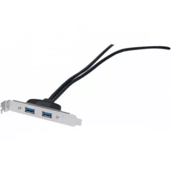 Przedłużacz USB 2.0 Exertis Connect, USB-A męski do USB-A żeński, 0,25 m, czarny 146697