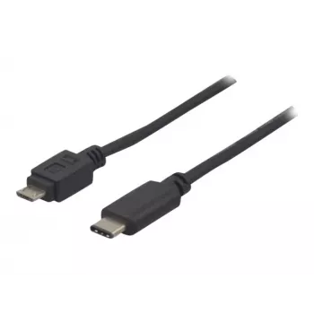 Kabel EXERTIS CONNECT USB 2.0, USB Type-C do Micro-B, czarny, 1,0 m 150301