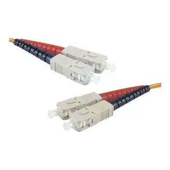 Kabel światłowodowy krosowy Exertis Connect SC/UPC do SC/UPC OM2 wielomodowy, 3m, pomarańczowy 392693