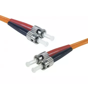 Exertis Connect ST/UPC Multimode Duplex OM2 Światłowodowy Kabel Krosowy, 5m, LSZH Pomarańczowy 392714
